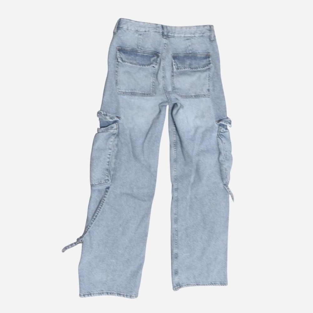 S.O.N.G sz 0 24 Light wash cotton‎ cargo pants - Picture 5 of 6